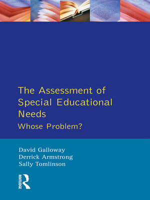 cover image of The Assessment of Special Educational Needs